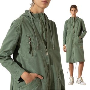 NWT $295 JAZMINE CHEBAR Women’s Parka “Brando” Jacket Coat Sz M